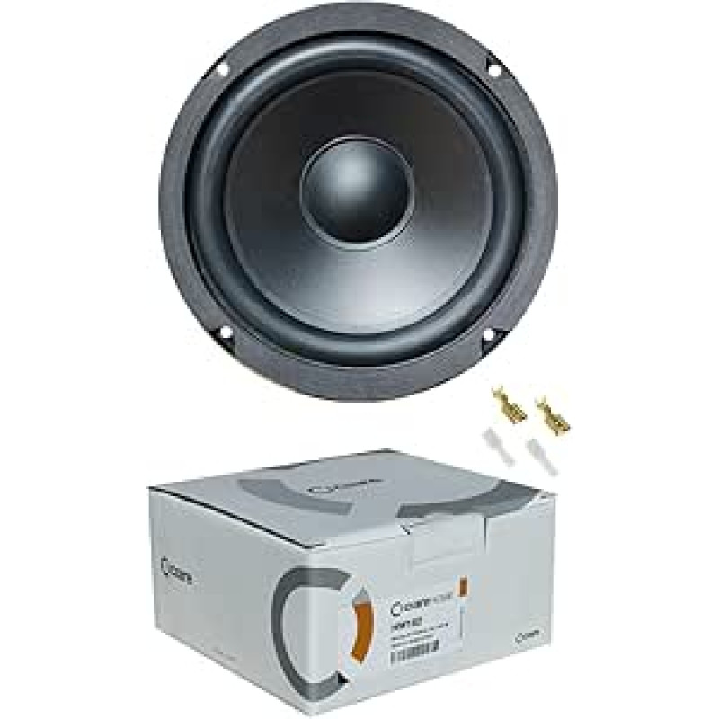 CIARE HW162 1 žemų dažnių garsiakalbio rinkinys 17 cm 170 mm 6,5 colio skersmens 80 W RMS ir 180 W maksimali varža 8 omų 90 dB guminė pakaba, skirta naudoti namuose + Faston tvirtinimas