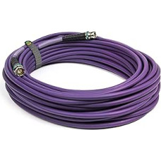 EQ234/0400 – 40.0 m Video Connection 4K-UHD 12G-SDI (0.76/3.40/6.00) with BNC 4K-UHD - Multifilar Conductor - Purple - Flexible PVC