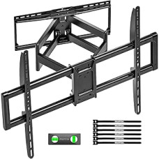 monTEK Heavy Duty TV Wall Mount for 50 - 100 Inch TVs up to 75 kg, Swivel and Tilting Wall Mount Television, TV Mount Max. VESA 900 x 600, 12