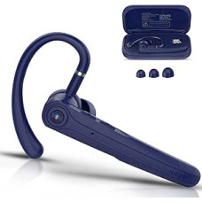 Bluetooth Headset V5.4 Wireless Hands-Free Phone with CVC 8.0 and ENC Dual Microphone, Bluetooth Earphones Wireless with 25 Hours Talk Time, 120 Hours Standby Headset Mobile Phone for Driving Office