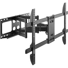 Gembird Full-Motion TV Wall Mount 37-80 Inch - Swivel and Tilt, VESA Compatible, Black, Cable Management, Stable and Robust