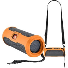 Silicone Case for JBL Flip Essential 2 Portable Bluetooth Speaker, Flip Essential 2 Portable Travel Case (Orange)