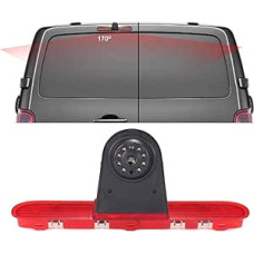 Automobilio stabdžių šviesos atbulinės eigos kamera, skirta Citroen Dispatch/Toyota Proace/Peugeot Expert Traveller Van 3 Transporter 2016 (Naujas daiktas: kampas ir atstumas reguliuojami)