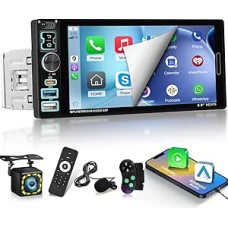 1 DIN automobilinis radijas su ekranu, 6,9 colių IPS jutiklinis ekranas, automobilinis radijas 