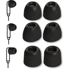 Comply VP-SC - Fits Most In-Ear Headphones Between 4.8-6.3mm Diameter, All Tips, Size M, Black