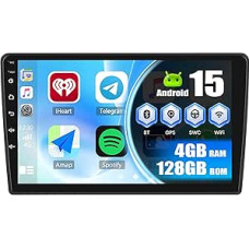 4+128G Wireless Carplay & Android Car Android 13 Car Radio for Citroën Berlingo/Peugeot Partner, 9 Inch Incell Touchscreen with Mirror Link, EQ, GPS, RDS, SWC, WiFi, Bluetooth, Reversing Camera + Mic