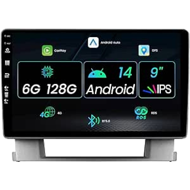 9 colių IPS automobilinis radijas 