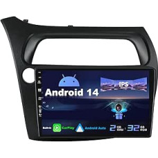 SXAUTO Android 14 IPS 9 colių automobilinis radijas 