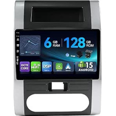 [6G + 128G, aštuonių branduolių] - MSD automobilinis radijas Nissan X-Trail T31 2007-2015 | Android 15 GPS navigacijos radijas | CarPlay Android automobilio vairo valdymas Dual Band WiFi DSP DAB | atbulinės eigos kamera MIC | 2