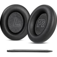 Cloud Mix 2 Ersatz-Ohrpolster, suderinamas su HyperX Cloud Mix 2, belaidis ausinių antgalių dėklas, Ohrpolster, Proteinleder, hochdichter Schaumstoff, Schwarz