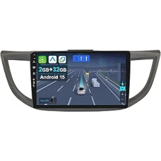 10.1 Inch Android 14 Car Radio for Honda CRV 2012-2016 with Wireless Apple CarPlay Android Car Mirror Link GPS Navigation Bluetooth 5.0 WiFi USB Navi FM + Reversing Camera