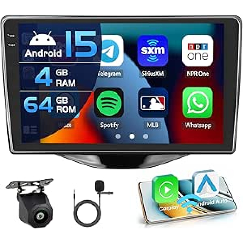 4+64G automobilinis radijas 