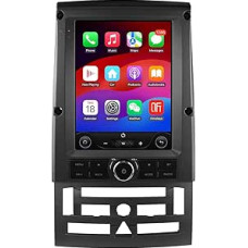 Android14 9.7 Inch Car Radio Vertical Screen for Peugeot 407 2004 2005 2006 2007 2008 2009 2010 2011 Supports Wireless Carplay/Android Car, Steering Wheel Control, WLAN/4G, FM SWC 4-Core 2GB & 64GB
