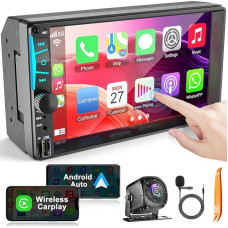 Belaidis 7 colių Double DIN automobilinis radijas su 