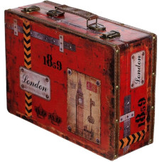 Storage Chest Wooden Box SJ 15369 Case Luggage Set with Leather Covered, Treasure Chest, Box, Storage Box, Vintage Style small furniture with Metal Decorative Nautical Chic Wooden Various Sizes Dress High Quality Kolo Nialtruhe Colonial Style Wooden Chest