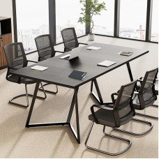 LITTLE TREE 180cm 8 Seater Conference Table Conference Room Table Metal Frame