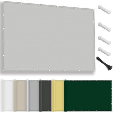 Stačiakampio formos 2x4 m, apsauga nuo saulės, apsauga nuo UV spindulių, atspari oro sąlygoms, nereikia gręžti, pagaminta iš 100 % poliesterio, pavėsio tinklas su kilpomis ir virve, skirtas pavėsinei, šviesiai pilkos spalvos