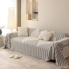 jianyana Sofos dangtelis Sofa Throw Minkštas patvarus dvipusis šenilinis universalus sofos dangtelis su moderniu languoto modelio baldų apsauga 1 2 3 4 vietų sofai Dviejų vietų L formos kampinės futono sofos