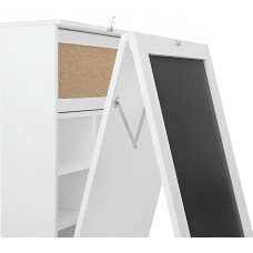Wall Folding Table Kitchen with Shelf | Folding Table Wall Small White Made of Wood | Wall Table Foldable with Drawer