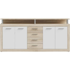 CAVA Šiuolaikinis bufetas su dekoru chene et blanc - L 197 cm