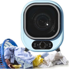 Clothes Dryer, Small Tumble Dryer, Compact and Mini Spin Dryer, Portable Condenser, Perfect for Worktop or Wall Mounting, 0.8 kg Load Capacity, Two Tempe