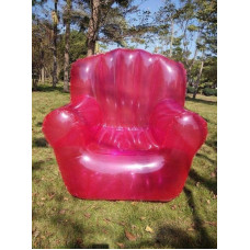 Transparent Inflatable Couch Chair Sofa Double Person Clear Inflatable Chair Inflatable Couch Bean Bag Lazy Sofa Chair Camping Furniture for Backyard Lakeshore Beach Travel Camping Picnics Music