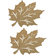 Pakuotė 2 klevo lapų stalai Mažas rinkinys Kilimėliai valgomojo stalui Padėkos diena Rudens Padėkos dienos dekoracijos Džiutas Smėlio spalvos Padėkos dienos stalo dekoracijos Neaustinė auksinė