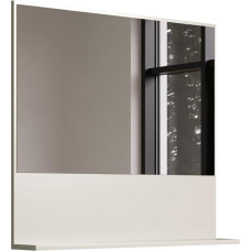 trendteam smart living - San Paulas - Sieninis veidrodis - Kašmyras (smėlio spalvos) - Vonios veidrodis su praktiška lentynėle - (plotis x aukštis x gylis) 80 x 74 x 14 cm - su tvirtinimo prie sienos medžiaga