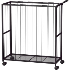 BBLIKE Stuffed Animal Storage - Zoo Stuffed Animal Net with Wheels Space Saving Toy Organizer Vertical Stuffed Animal Holder for Kids Room, Playroom, Nursery (Black)