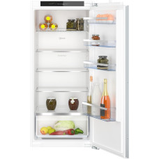 NEFF KI1412FE0, N 50, Įmontuojamas šaldytuvas, 122,5 x 56 cm, Pagaminta Vokietijoje, Aušinimo talpa 204 L, 35 dB, LED apšvietimas, Apsauginis stiklas, Plokščias vyris, Šviežiam saugumui skirtas stalčius