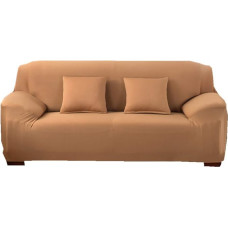 Elastic Soft Sofa Cover Protective Cover All-Inclusive Non-Slip Stretch Spandex Armchair Cover Classic Plain Non-Slip Sofa Cover for 1 2 3 4 Seater Camel 3 Seater 190-230 cm