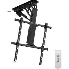 VEVOR motorizuotas televizoriaus laikiklis ant lubų, skirtas televizoriams nuo 813 iki 1651 mm, televizoriaus rėmas, sulankstomas, reguliuojamas, su VESA maks. 60 x 60 cm, maks. apkrova 40 kg