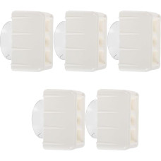 5 x plastikiniai tvoros stulpelių inkarai, skirti kūdikių žaidimų aikštelėms, kampiniai stabilizatoriai su siurbimo pagrindu kūdikių varteliams, saugos priedai mažylių ir kūdikių kambarių baldams