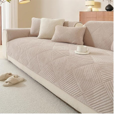 LINGKY Velvet Sofa Cover Corner Sofa L Shape Sofa Cover Couch Cover Sofa/Couch Throw Blanket Corner Couch 1 2 3 4 Seater Sofa Protector Sofa Covers Non-Slip Dog Cat for Living Room