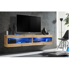 Tivoli SET4 Wotan/Wotan Furniture Set, Width 200 cm x Height 41 cm x Depth 35 cm, LED Blue, for Living Room, Bedroom