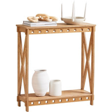 SoBuy HFSB01-N Konsolinis stalas su tenoninėmis jungtimis Prieškambario stalas Šoninė spinta Siauras šoninis stalas Sofos stalas Dekoratyvinis stalas Apytiksliai 80 x 87,5 x 30 cm pločio