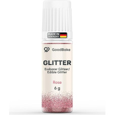 GoodBake Edible Glitter Pink, 6 g, Sugar-Free & Tasteless, Glitter for Drinks, Cocktails, Cakes with Food Colouring Powder, Made in Germany, Edible Glitter, Edible Glitter Powder Edible
