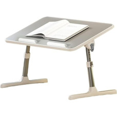 BBAVECOW Laptop Bed Table Lift Multifunctional Folding Table Height Angle Adjustable Foldable Legs 40 kg Load Capacity 52 x 30 cm Tablet Stand Bed Reading