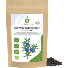IDDA Herbal Juniper Berries Whole Organic 125 g, visos ekologiškai džiovintos kadagio uogos, be pridėtinio cukraus