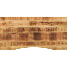 vidaXL Desk Top, Wooden Table Top with Cut-Out, Replacement Table Top for Office Table, Desk, Dining Table, Table Top, Wooden Top, Solid Wood Mango