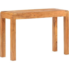 Vintage Konsolentisch Schmal Holz Flurtisch Eingangstisch Sofatisch für Wohnzimmer Foyer Eingang, 110x40x76 cm Massivholz mit Honigfarbenem Finish