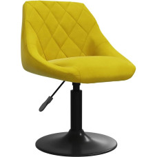 vidaXL Dining Room Chair Swivel Height Adjustable Kitchen Chair Swivel Chair Dining Chair Upholstered Chair Recliner Chair Living Room Chair Mustard Yellow Velvet