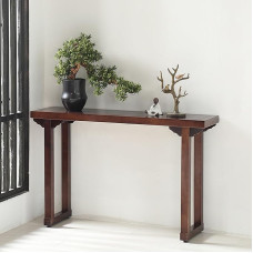 Generisch Landhaus-Konsolentisch für den Eingangsbereich, rustikaler Altar-Sofatisch, Kleiner Beistelltisch für Wohnzimmer, Flur und Schlafzimmer (120 x 30 x 80 cm) - Stilvolle Möbeldekoration