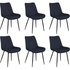 Colenis - Adama Dining Chair Set Van (6, Black)