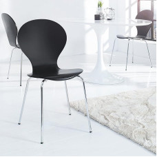 Retro Lounge dizainas Klasikinė kėdė Jacobsen Black