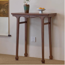 Konsole aus Massivholz Beistelltisch aus Holz Schmale Flurtische für Hotel Café Eingangsbereich mit Ablagefläche(70x35x80cm)