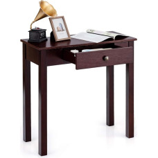 COSTWAY Console Table with Drawer, Entrance Table, Narrow Side Table, Industrial Wood, Hallway Table for Entrance, Living Room, Bedroom, 71 x 30 x 71 cm (Brown)