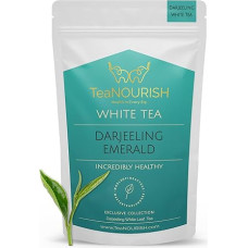 TeaNOURISH Darjeeling Emerald White Tea | Darjeeling Silver Needles White Tea | Švelni, unikalaus aromato ir skonio | Šviežia ir tiesiai iš kilmės vietos - 50g