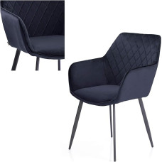 Homede velvet dining chair with armrests