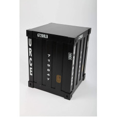 Designer Chair Container Stool Retro Black 41 cm